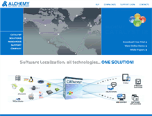 Tablet Screenshot of alchemysoftware.com
